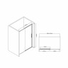Душевая дверь Vincea Slim-U 140 VDS-2SU140CL прозрачное