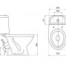 Унитаз-компакт Santeri Прайм 1.P205.4.S00.00B.F диагональный выпуск