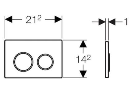 Клавиша смыва Geberit Omega 20 115.085.KK.1