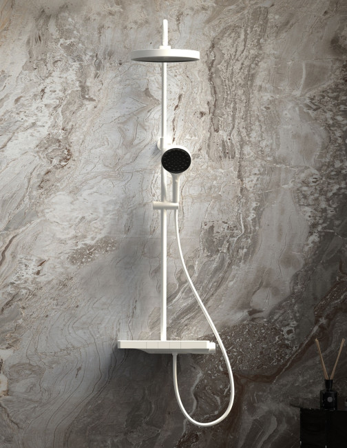 Душевая система Vincea Inspire VSFS-3I12TW термостат белый