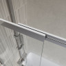 Шторка для ванны BelBagno LUCE-VF-11-100/145-C-Cr прозрачное