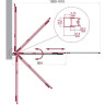 Шторка для ванны BelBagno LUCE-VF-11-100/145-C-Cr прозрачное