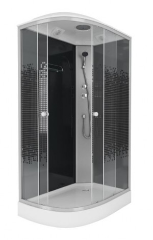 Душевая кабина Niagara NG-4512-08R BLACK 120*80 правая