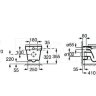 Унитаз подвесной Roca Dama-N 34678L000 безободковый без сиденья