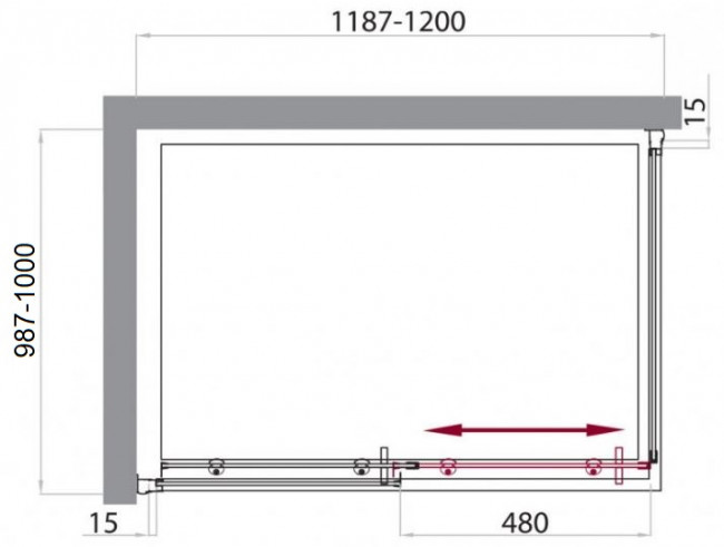 Душевой уголок BelBagno UNO-AH-1-120/100-C-Cr 120*100 прозрачное Душевой уголок BelBagno UNO-AH-1-120/100-C-Cr 120*100 прозрачное