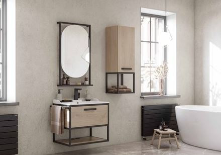 Полка Акватон Лофт Фабрик 1A242703LTDU0 дуб эндгрейн