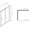 Душевая дверь RGW PA-14G 150 41081415-16 прозрачное