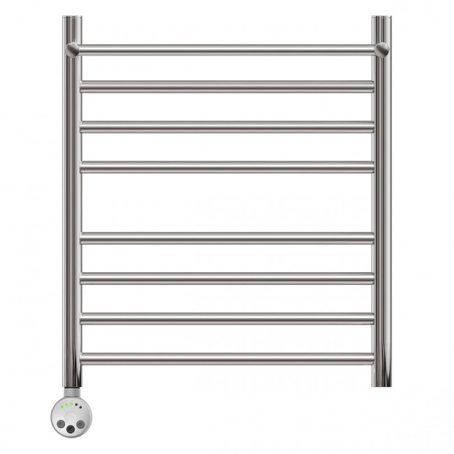 Полотенцесушитель электрический Point Аврора PN10156SPE П7 500*600 с полкой левый/правый хром