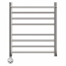 Полотенцесушитель электрический Point Аврора PN10156SPE П7 500*600 с полкой левый/правый хром
