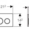 Клавиша смыва Geberit Omega 20 115.085.KJ.1