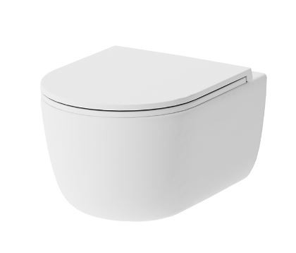 Унитаз подвесной Damixa Sirius DX86C1700SC безободковый с микролифтом
