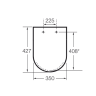 Сиденье для унитаза Roca Gap Clean Rim 80173200B Soft Close