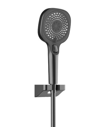 Душевая система Vincea Inspire VSFS-3I13TGM термостат вороненая сталь