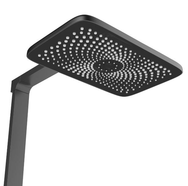 Душевая система Vincea Inspire VSFS-3I13TGM термостат вороненая сталь