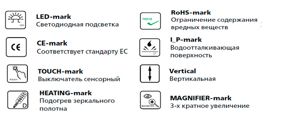 Зеркало Esbano ES-2417HD 60*80
