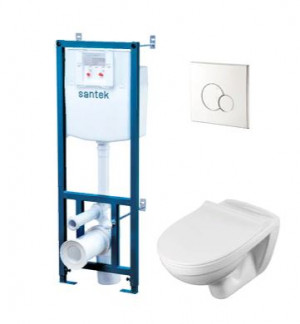 Система инсталляции Santek 1WH501544 с унитазом Бореаль сиденье микролифт