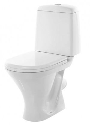 Унитаз-компакт Sanita Аттика Стандарт (Эконом) WC.CC/Attica/1-P/WHT.G/S1 антивсплеск