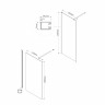 Душевая перегородка Vincea Walk-In 100 VSW-1H100CLB прозрачное