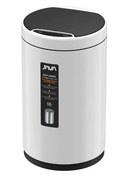 Ведро для мусора JAVA S-882-12W 12 литров сенсорное