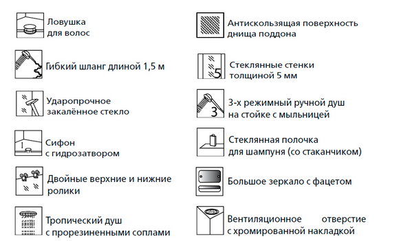 Душевая кабина Esbano ESG-90CR 90*90