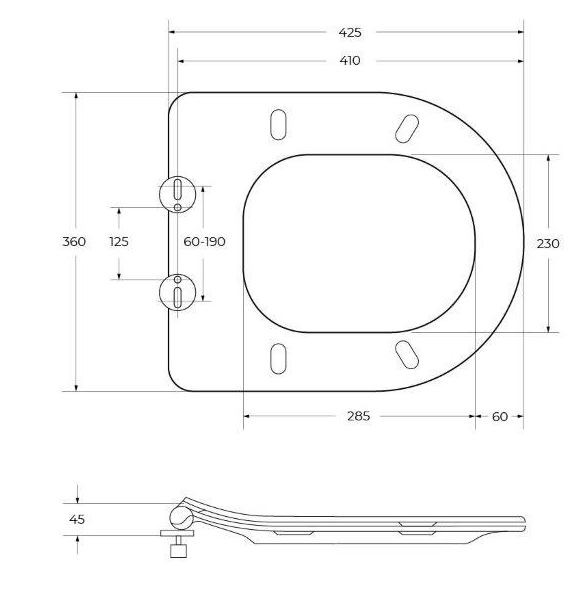 Унитаз подвесной BelBagno Loto BB070CHR/SC безободковый с микролифтом