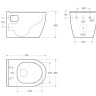 Унитаз подвесной BelBagno Loto BB070CHR/SC безободковый с микролифтом