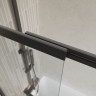 Шторка для ванны BelBagno LUCE-VF-11-90/145-C-NERO прозрачное