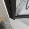 Шторка для ванны BelBagno LUCE-VF-11-90/145-C-NERO прозрачное
