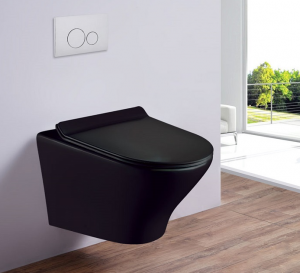 Унитаз подвесной Esbano Aster ESUPASTEBM безободковый черный матовый