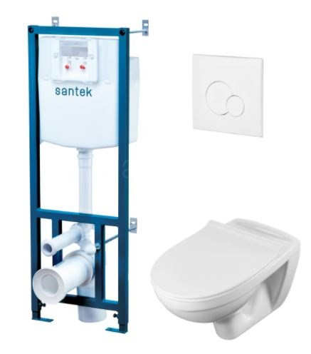 Система инсталляции Santek 1WH302464 с унитазом Бореаль сиденье микролифт