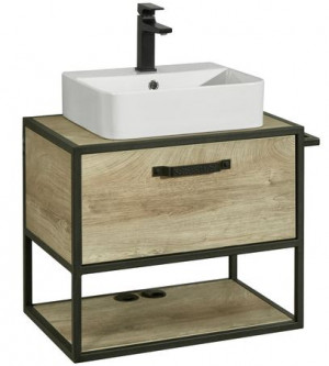 Тумба под раковину Акватон Лофт Фабрик 65 1A126801MA010 дуб эндгрейн