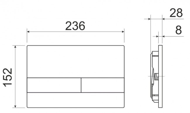 Комплект инсталляции с унитазом Ceramica Nova Forma Rimless CN3009_1002B_1000 кнопка черный матовый