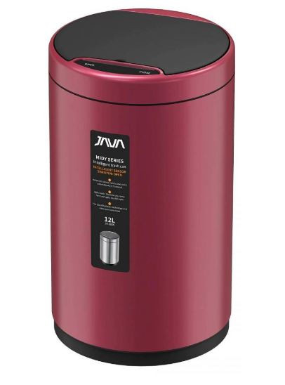 Ведро для мусора JAVA S-882-12R 12 литров сенсорное