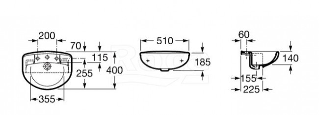 Раковина Roca Victoria Laura 32739E000