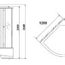 Душевая кабина Niagara NG-7310-14L 120*80 левая