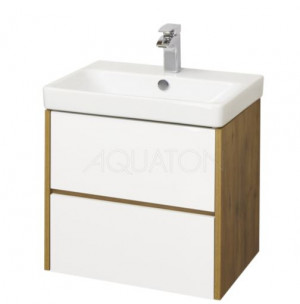 Тумба под раковину Акватон Сканди 70 1A251801SDZ90 белая дуб рустикальный