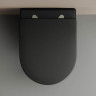 Комплект инсталляции с унитазом Ceramica Nova Metropol Rimless CN4002MB_1001B_1000 кнопка черный матовый