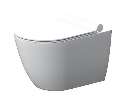 Унитаз подвесной Damixa Scandinavian Pure DX36C1701SC безободковый с микролифтом