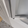 Шторка для ванны BelBagno LUCE-VF-11-90/145-P-Cr рифленое punto