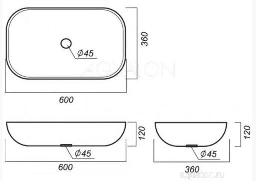 Раковина Акватон Infinity 60 1AX169WBXX000