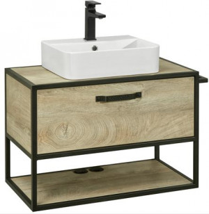 Тумба под раковину Акватон Лофт Фабрик 80 1A242401LTDU0 дуб эндгрейн