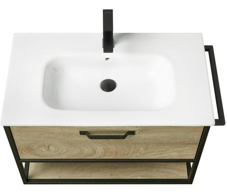 Тумба под раковину Акватон Лофт Фабрик 80 1A242401LTDU0 дуб эндгрейн