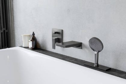 Смеситель Hansgrohe Metropol 32545340 для ванны черный хром