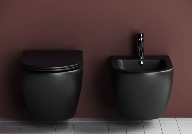 Комплект инсталляции с унитазом Ceramica Nova Metropol Rimless CN4002MB_1001CH_1000 кнопка хром глянец