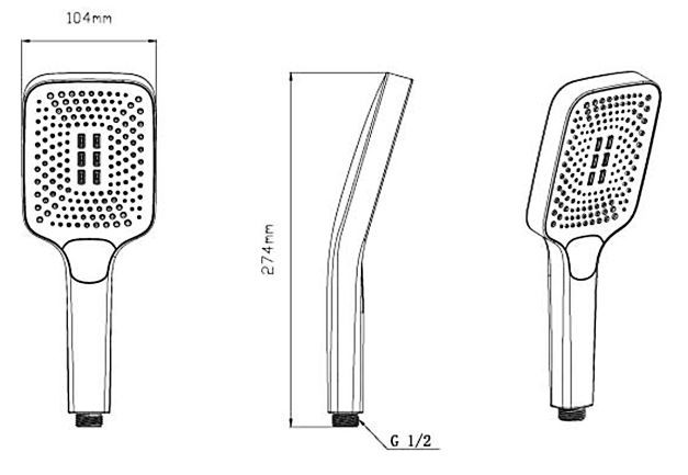 Душевая система Vincea VSFW-4311MB встраиваемая черный матовый