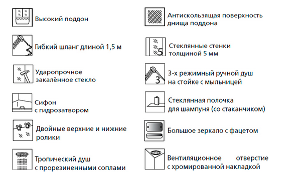 Душевая кабина Esbano ESG-90CRB 90*90