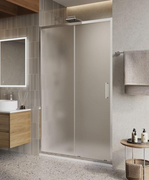 Душевая дверь BelBagno LUCE-BF-1-120-P-Cr рифленое punto