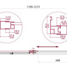 Душевая дверь BelBagno LUCE-BF-1-120-P-Cr рифленое punto