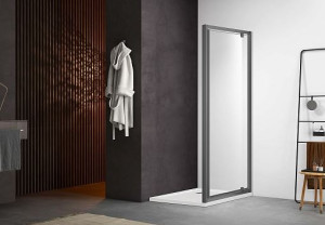 Душевая дверь Aquatek Ария AQ ARI PI 10020GM 100см оружейная сталь