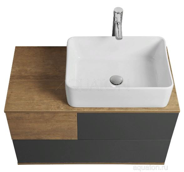 Тумба под раковину Акватон Терра 85 1A247201TEKA0 дуб кантри